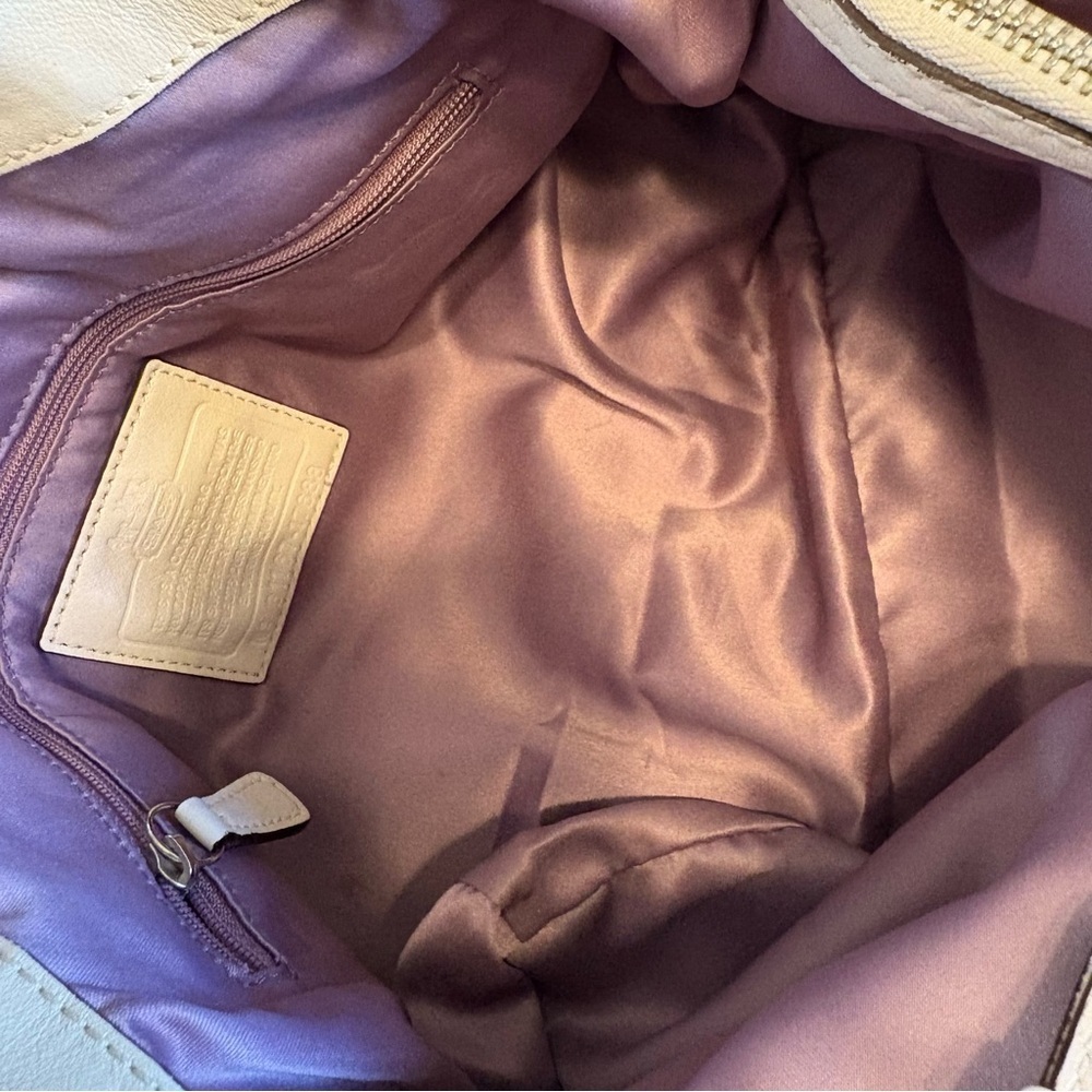 Vintage Coach Madison OP Art CC Logo Tote Shoulder Tan Signature Canvas Y2K Bag - Picture 9 of 15